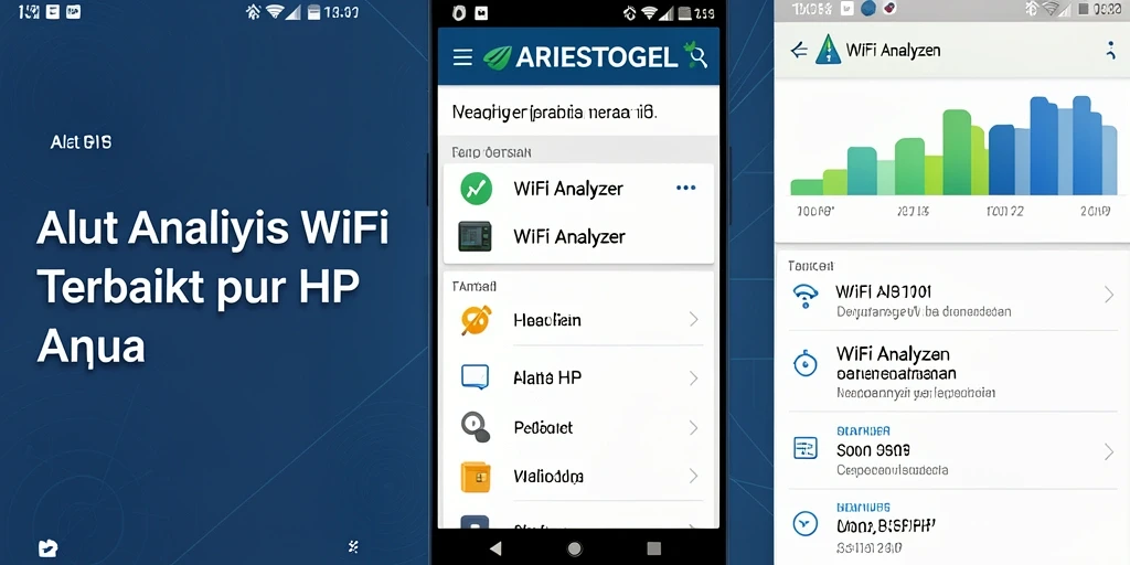 Antarmuka ARIESTOGEL yang menunjukkan analisis WiFi secara real-time.