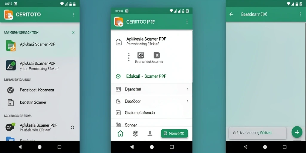 Tampilan antarmuka aplikasi CERITOTO untuk Scanner PDF yang sederhana dan intuitif.