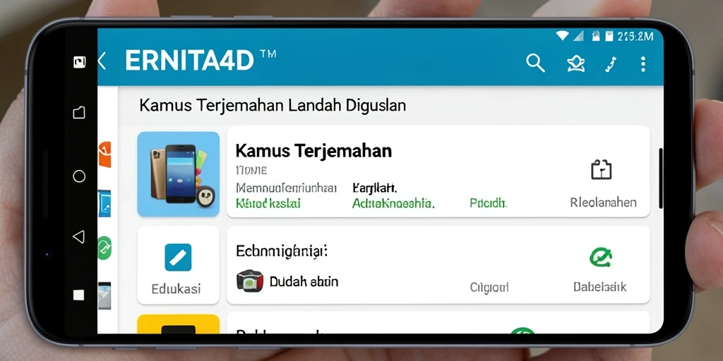 Tampilan antarmuka aplikasi ERNITA4D yang menarik dan fungsional.
