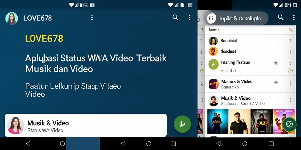 Tampilan antarmuka LOVE678 yang memudahkan pengguna untuk mencari video.