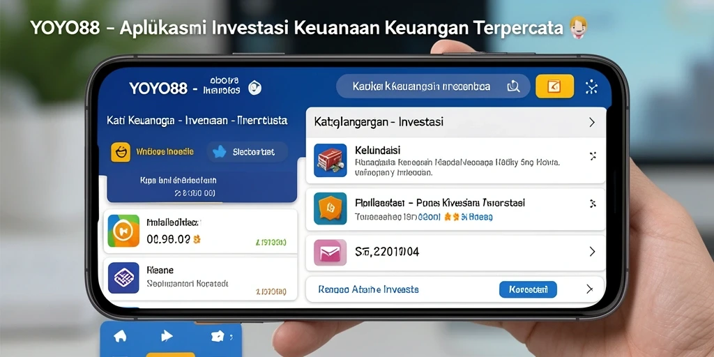 Tampilan antarmuka aplikasi YOYO88 untuk investasi yang mudah digunakan.