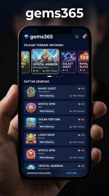 Aplikasi Populer & Kanal Uji Terbaik - gems365
